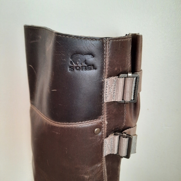Sorel Brown and Black Combat Boots - Picture 3 of 15